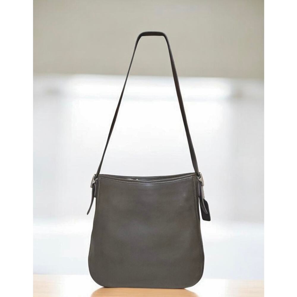 Vintage Coach 6003 Dark Grey Chelsea Hobo Bag - Picture 2 of 11